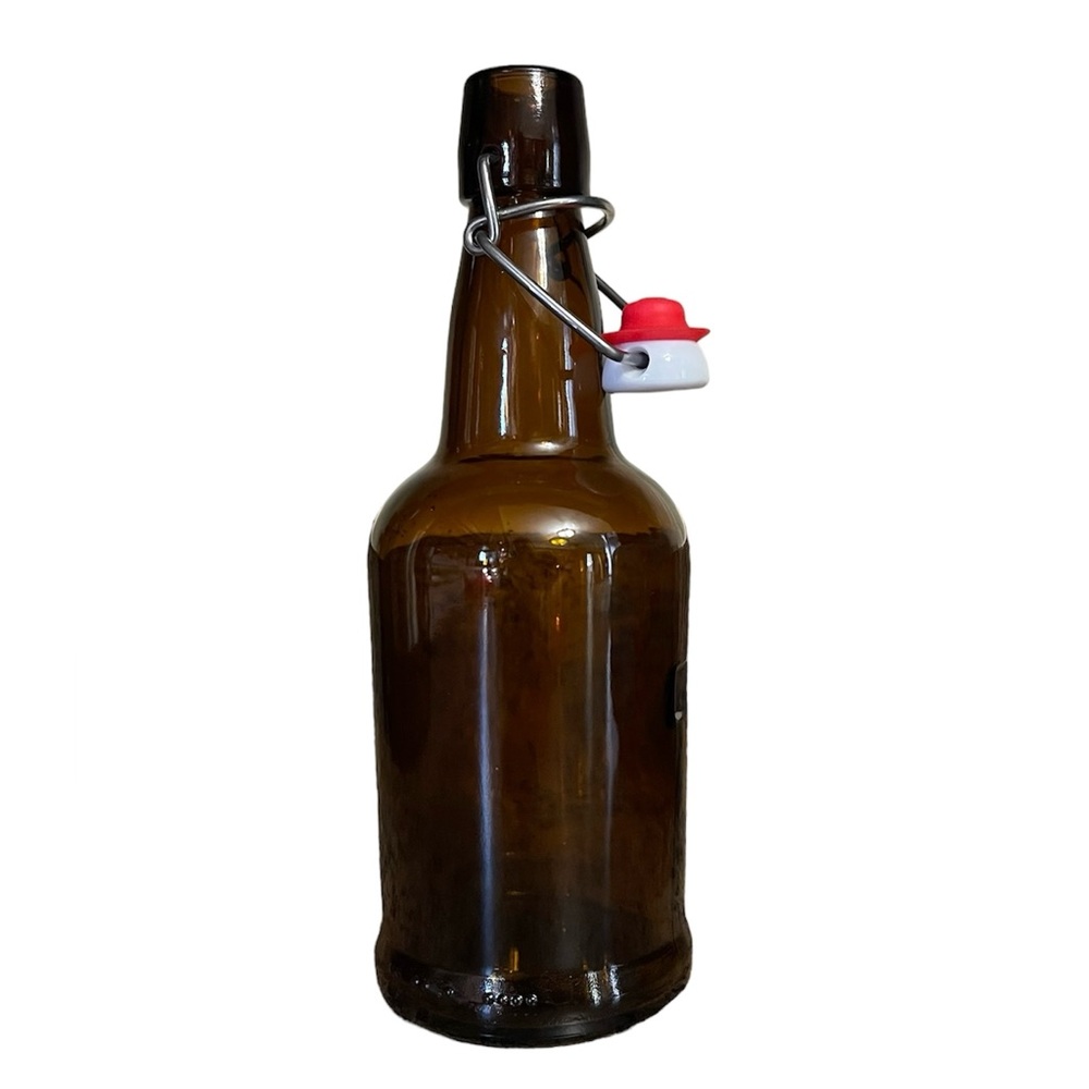 Retro decor Resealable reusable refillable brown bottle add to your collection